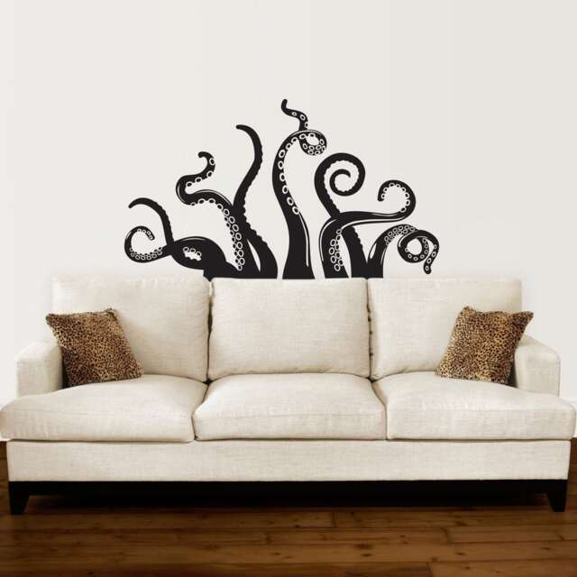Octopus Tentacle Decal - Living Room Decor Wall Sticker - image 1
