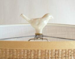 Finial For Lamp Shade. Unique Ceramic Bird - thumbnail 1