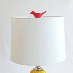 Finial For Lamp Shade. Unique Ceramic Bird - thumbnail 3