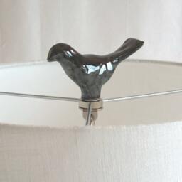 Finial For Lamp Shade. Unique Ceramic Bird - thumbnail 2