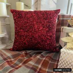 "Silk Red Pillow Case 16""x16" - thumbnail 3