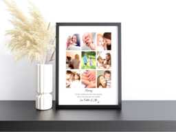 Mother's Day Gift For Mum, Personalised Photo Frame From Daughter, Son, First Day, Mothers Frame, Mummy