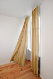 Light Camel Linen Curtain Panels Semi-Sheer Rod Pocket Curtains - Set Of 2