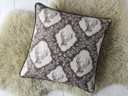 Stag Cushion Cover, Country & Alpine Style Home Decor, Thoughtful Autumn Or Winter Gift