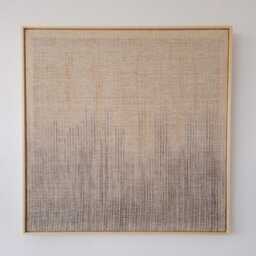 Doc - Square Framed Wool Tapestry Natural Fiber Woven Wall Art - thumbnail 4