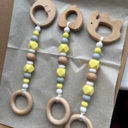 Wooden Play Gym Activity Toys, Hanging Pram Toy - thumbnail 4