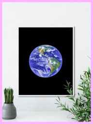 Space - Astronomy Earth 3 Planet Printable Print -Decor Photo Wall Art Digital Download - thumbnail 1