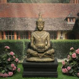 Large Thai Buddha On Plinth - thumbnail 3