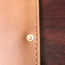 "Hand Made Full Grain Leather Desk Pad With Lining. Large 32"" X 22" - thumbnail 4