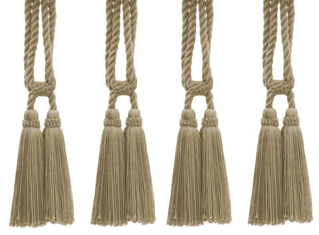 "D??copro Double Tassel Curtain & Drapery Tieback, Length 5 1/2"" - 14cm, Spread 27" - image 1