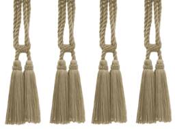 "D??copro Double Tassel Curtain & Drapery Tieback, Length 5 1/2"" - 14cm, Spread 27"