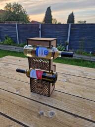 Personalised Bottle/Wine Holder 4 Bottles Fully Customisable For Any Occasion - thumbnail 1