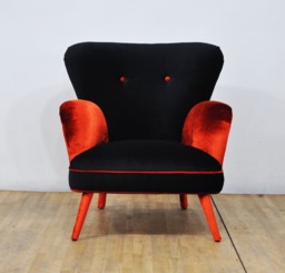 Black & Orange Armchair