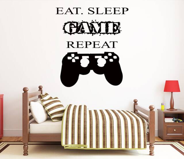 Gamer Wall Decal Video Game Controller, Gaming Room Decor Vg049 - image 1