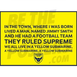 Oxford United Fc Chant Poster - Officially Licensed Product - thumbnail 1