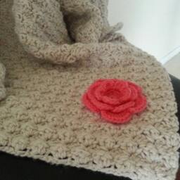 Crochet Baby Blanket, Chunky Baby Blanket, Shower Gift, Blanket. Blanket - thumbnail 2