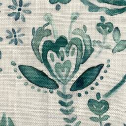 Bluebellgray Luxury Designer Aria Teal Floral Cushion Pillow Throw Cover - thumbnail 4