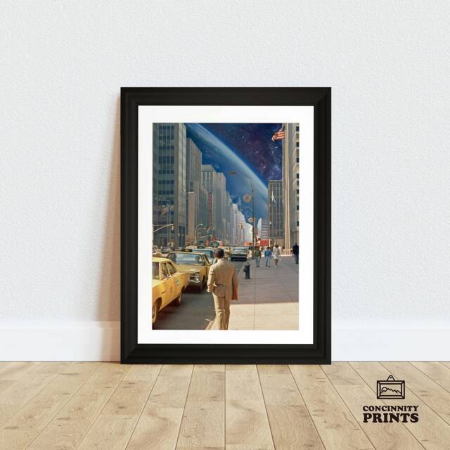 Retro Futurism - Vintage Artwork A2 A3 A4 Framed Poster Print Wall Art - image 1