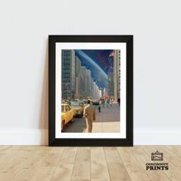 Retro Futurism - Vintage Artwork A2 A3 A4 Framed Poster Print Wall Art - thumbnail 1
