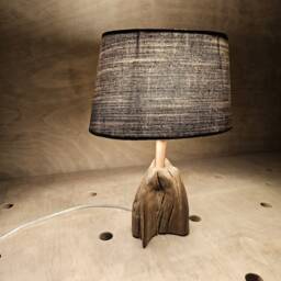 Driftwood Table Lamp, Rustic Tree Root, Edison Bulb Night Light - thumbnail 4