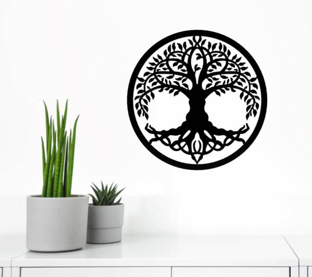 Tree Of Life - Metal Wall Art Home Decor Decoration Gift New Symbol Design - image 1