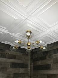 Apollo Modern Mid Century Industrial 6 Light Inch Globe Ceiling Chandelier - thumbnail 1