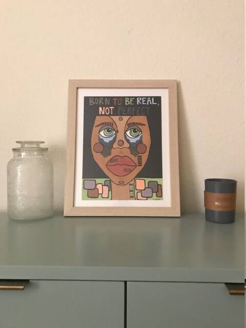 Born To Be Real Framed Print - image 1