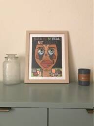 Born To Be Real Framed Print