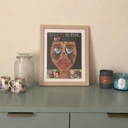 Born To Be Real Framed Print - thumbnail 3