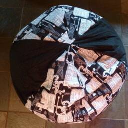 Black & White City Scene Bean Bag Chair Cover, Etsy Kids, Gifts Under 75 - thumbnail 2
