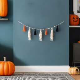 Ghost Bunting For Mantle, Bunting, Boo Garland, Halloween Home, Spooky Wall Decor, Ghost, Garland V75 - thumbnail 4