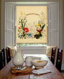 Nature's Gems Botanical Collection Vintage Gravure Art Printed Custom Made Window - Bt39 Roller Blind