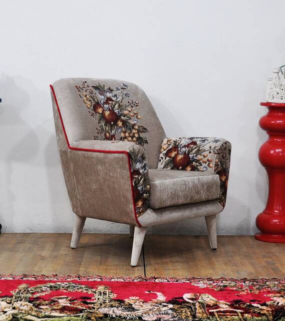 Bay Armchair - Beige Gobelin - image 1