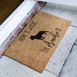 Home Is Where The Frenchie - French Bulldog Door Mat Dog Doormat- Custom Pet Breed Personalized Animal Doormat - thumbnail 2
