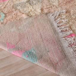 Pink Boujaad Rug, Authentic Moroccan Rug 5x8 Ft - thumbnail 4