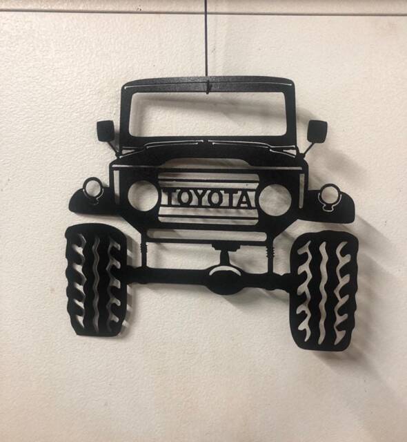 Toyota Land Cruiser, Four Wheeling, Gift, Off Roading, Toyota, Car, Truck, Monster Metal Wall Art, Plasma Art 4x4