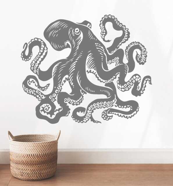 Octopus Tentacles Wall Decal Removable Vinyl Art 2068 - image 1