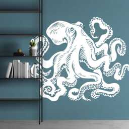 Octopus Tentacles Wall Decal Removable Vinyl Art 2068 - thumbnail 3