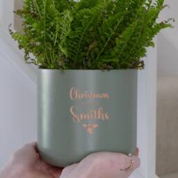 Christmas Flower Pot Family Gift - Personalised Potchristmas Ornament Seasonal - thumbnail 4