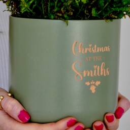 Christmas Flower Pot Family Gift - Personalised Potchristmas Ornament Seasonal - thumbnail 3
