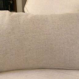 Cushion Covers in Peony & Sage Grainsack Faded Charcoal - thumbnail 2