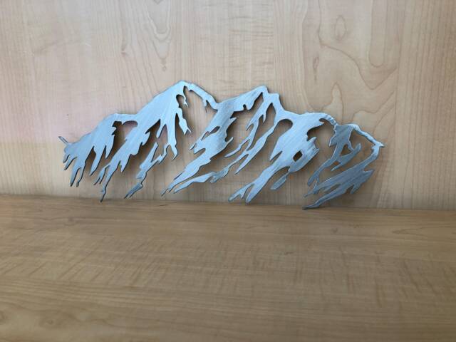 Rocky Mountain Metal Wall Art Powder Coat Home Decor - image 1