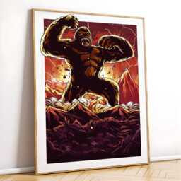 Monsterverse Posters, Kong, Godzilla, Graphic Novel Art Prints, Kaiju Artwork, Monster Wall Art, Godzilla Posters, Kong Posters, Birthday Gift - thumbnail 3