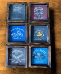 Man Cave Motorcycle Mini Pictures Biker Wall Decor Small Rustic Motorbike Art For Him Fathers Day Gifts Garage Hangings - thumbnail 1
