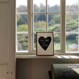 You Are So Loved Unframed Print - Cute Prints Hand Drawn Art Love Posters Bedroom Heart Gifts For One - thumbnail 2