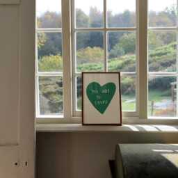 You Are So Loved Unframed Print - Cute Prints Hand Drawn Art Love Posters Bedroom Heart Gifts For One - thumbnail 3