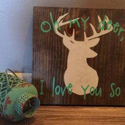 Deer Silhouette Wall Decor - thumbnail 2