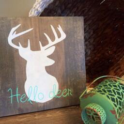 Deer Silhouette Wall Decor - thumbnail 4
