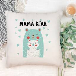 Cute Mama Bear Cushion/Mother's Day Gift Mum & Baby Mother Gift Mummy Birthday First Mothers Day Christmas - thumbnail 1