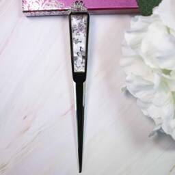 Mother Of Pearl Bird Crane Letter Opener Envelope Metal Cutter Desk Accessories - thumbnail 2